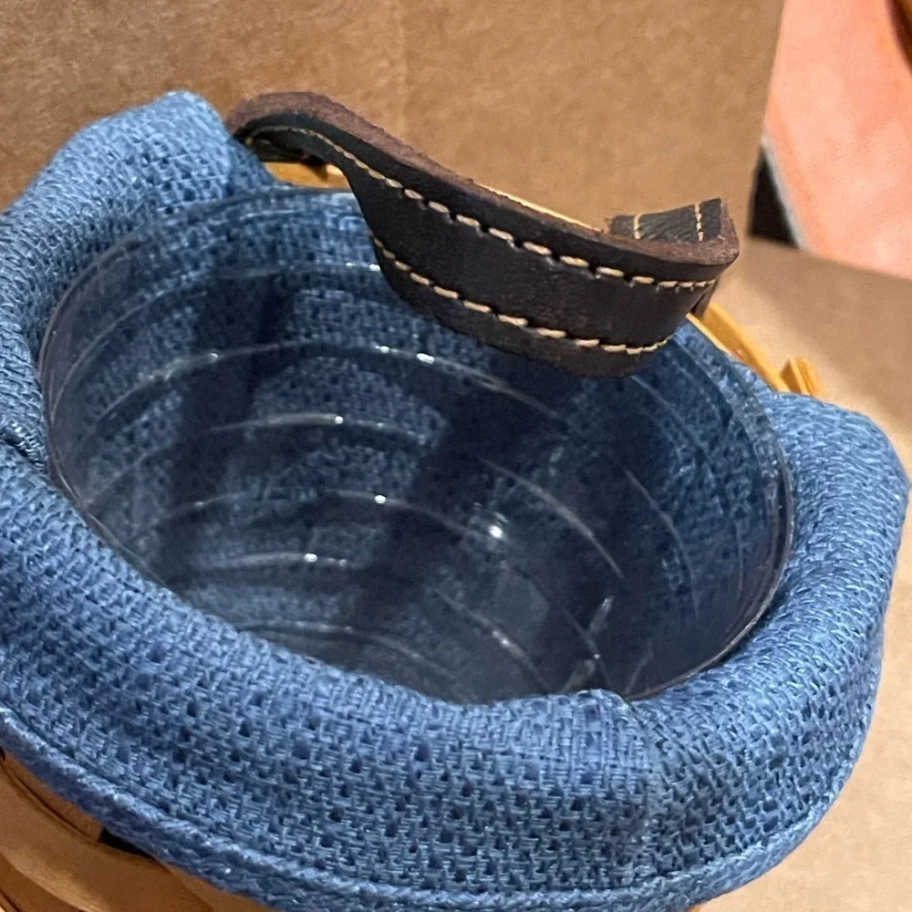 Longaberger XS Gatehouse Blue liner and Protector